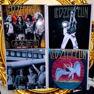 🔥LED ZEPPELIN ceramic tile coaster set🔥